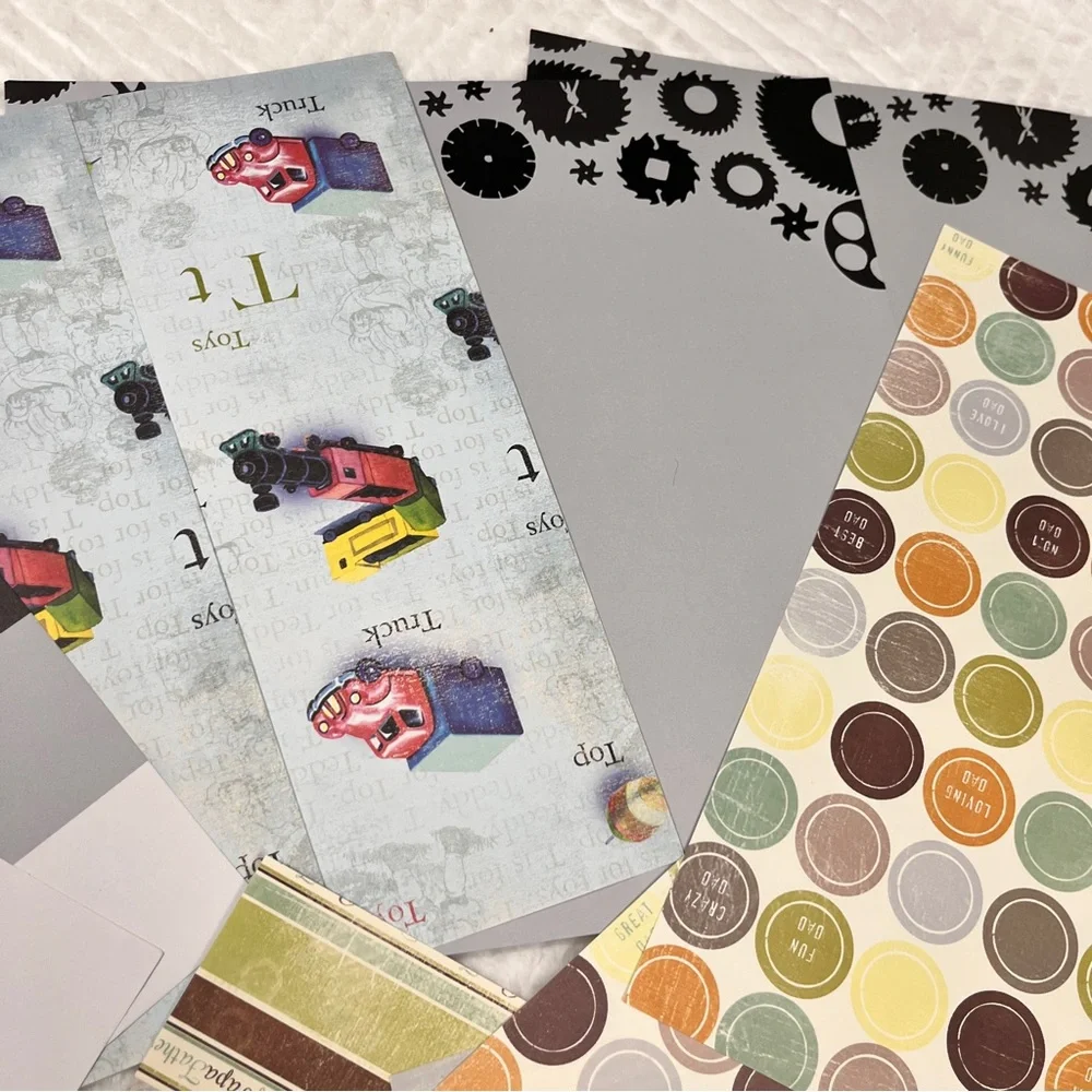Scrapbook Memory Book Paper 12x12 Dad Father theme Paper Pad card‎ stock